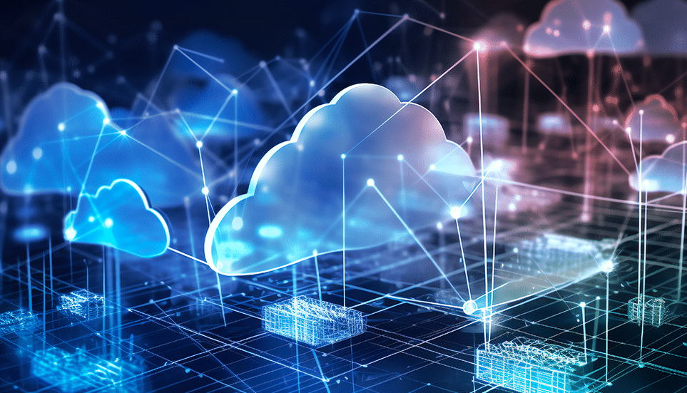 Nuage digital dans environnement numérique Cloud