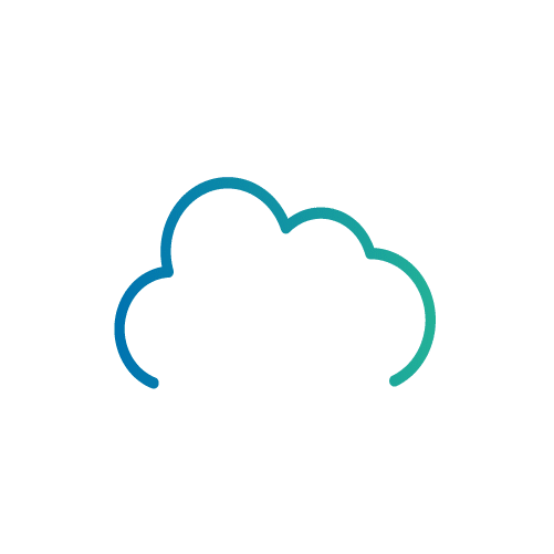 pictogramme nuage numérique et solution cloud