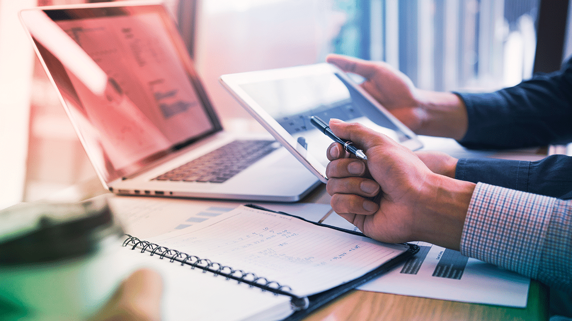 Mise en avant d'une tablette numérique